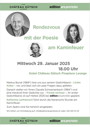 Rendezvous mit der Poesie am Kaminfeuer